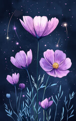 Vintage floral texture art background