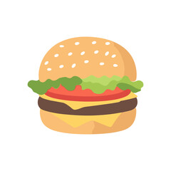 Cheese Burger Illustration