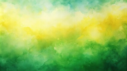 Fototapeta premium abstract watercolor background gradient green yellow Wide-Angle