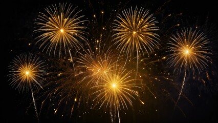 Naklejka premium fireworks in the night sky