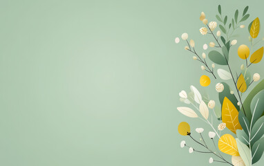 Naklejka premium Vintage floral texture art background 