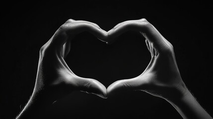 Fototapeta premium Logo Design Featuring a Couple of Hands Holding a Heart, Symbolizing Handmade Craftsmanship and Love, Perfect for Artisan and Creative Brands