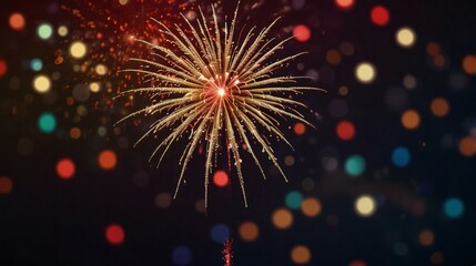 Obraz premium fireworks in the night sky