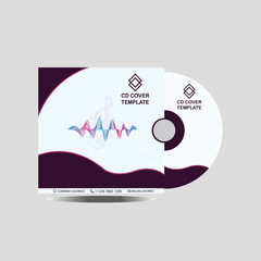 Music Cd cover vector design template