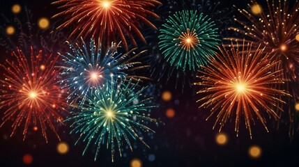 Fototapeta premium fireworks in the night sky