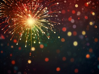 Obraz premium fireworks on the night sky