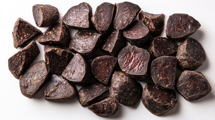 Obraz premium Dry Cured Beef Tongue Slices. Generative AI