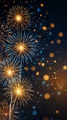 Obraz premium fireworks on the night sky