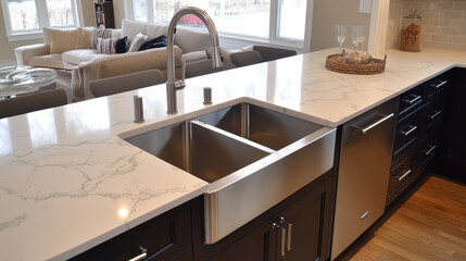 Modern Dual Basin Kitchen Sink