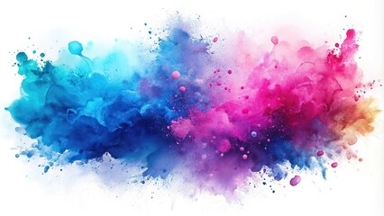 Fototapeta premium abstract watercolor splash isolated on white background