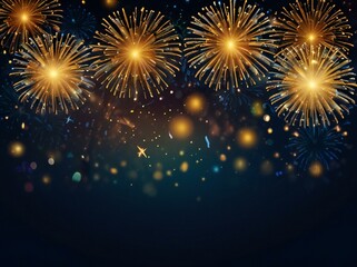 Naklejka premium fireworks on the night