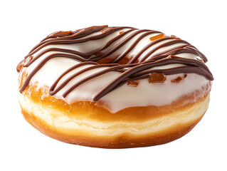 Tempting chocolate donut, delicious treat perfect to satisfy your sweet cravings