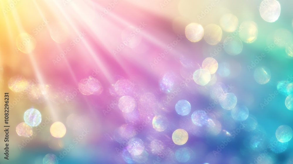 Canvas Prints vibrant multicolored abstract background featuring a rainbow nacre holographic gradient with shimmer