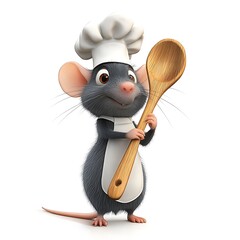 mouse, cartoon, animal, rat, 3d, illustration, rabbit, 