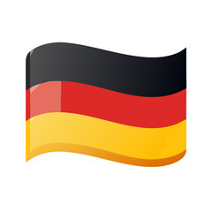Fototapeta premium Germany flag with black, red, and yellow 