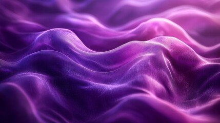 Fototapeta premium Soft Purple Fabric Waves Background. Generative AI