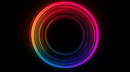Abstract background Radiant circular spectrum with vibrant colors transitioning smoothly. This mesmerizing design creates captivating visual effect, perfect for various creative projects