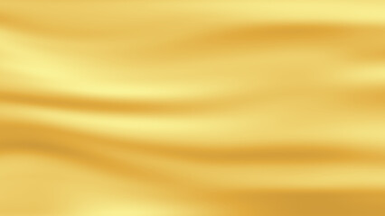 Gold gradient texture wavy background with golden color material waving effected design background