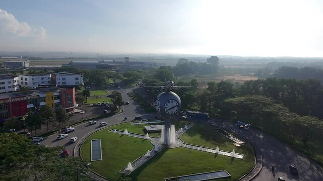 view of the senai city near the senai airport