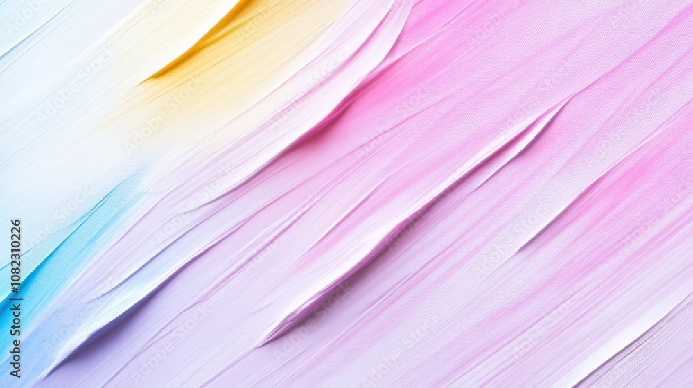 Poster soft pastel shades blend harmoniously with flowing lines, creating a vibrant abstract texture that c
