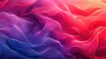 Obraz premium Vivid folds of red and purple fabric flowing in dynamic patterns Copy space