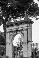 Fototapeta premium Exterior view of the Palazzo San Niccolo, a former psychiatric hospital on Via Roma, Siena, Italy.