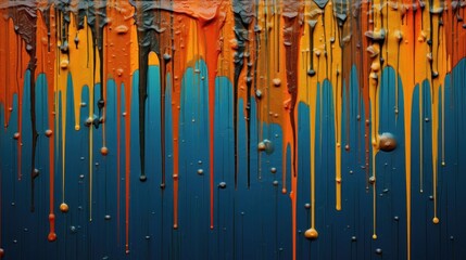 colorful liquid paint splash