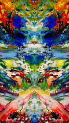 Abstract art background . Hand painting artwork on canvas .