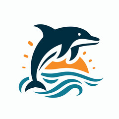 dolphin logo illustration