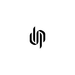 Letter DP JP creative bold monogram logo