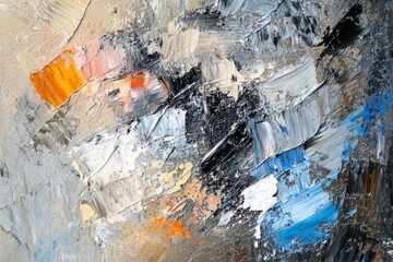 Obraz premium abstract multi-colored pastel painting made with strokes of oil paint on canvas