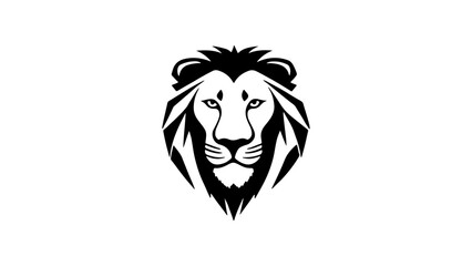 lion head simple tattoo idea in vector