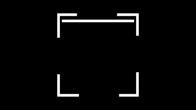 Scanner animation icon on a black background.