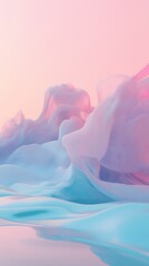 Fototapeta premium Abstract Pastel Landscape Background Design