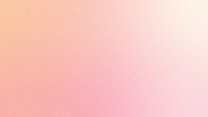 Fototapeta premium Blush Serenity gradient abstract background featuring Warm Pink, Peach and Cream color with grainy texture, wallpaper, business background 