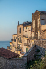 Beautiful early morning view in the village of Sperlonga, Lazio region of Italy.