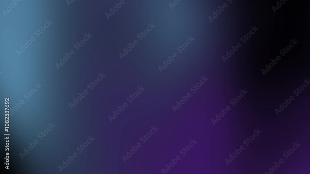 Poster abstract gradient background with deep blue, purple, and black tones creating a smooth, ethereal atm