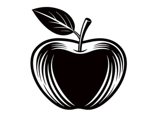 Creative fruit line art design vector silhouette with a white background