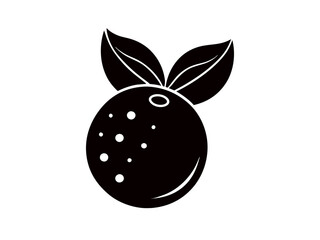 Creative fruit line art design vector silhouette with a white background