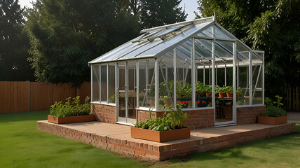 Fototapeta premium greenhouse with plants