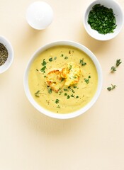 Cauliflower cheese soup