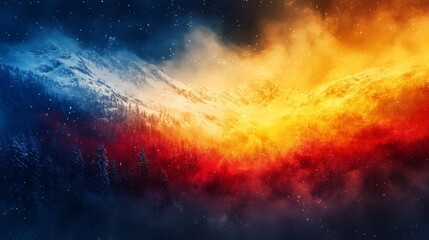 Waving Flag of Andorra. Generative AI