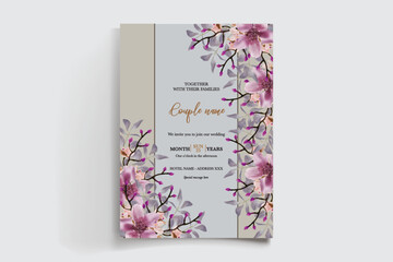 BRIDAL SHOWER FLORAL INVITATION TEMPLATE
