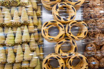 Marsaxlokk, Malta Traditional Maltese Honey Rings for sale in the market.