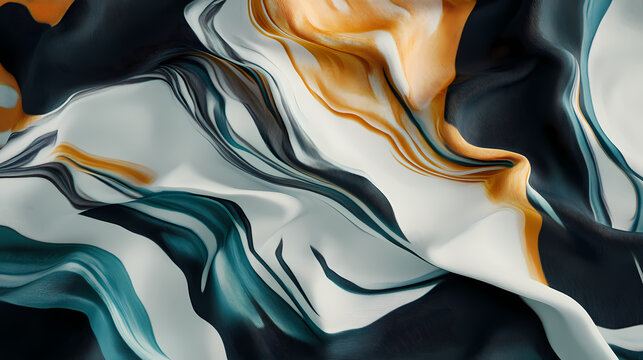 Abstract textile design with fluid lines and a harmonious color palette, contemporary, visual fluidity. Harmonious. Illustration