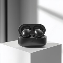 Close-Up Black and White Photo of Luxury High-Quality Studio-Grade Professional Headphones
