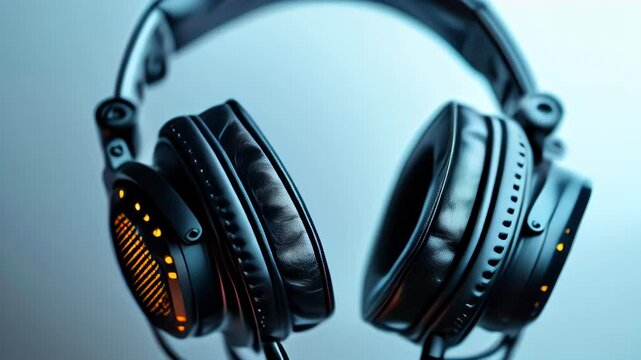 Discover the immersive sound experience of high-quality headphones in a serene environment at dusk