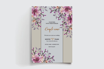 BRIDAL SHOWER FLORAL INVITATION TEMPLATE