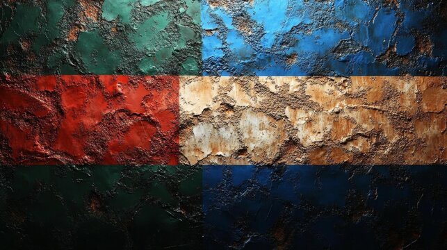 Lesotho Flag Textured Art Wallpaper. Generative AI