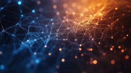 Advanced technology network background illustrating interconnected digital nodes, data transmission lines, futuristic circuitry, and high-tech patterns for modern tech designs and digital projects